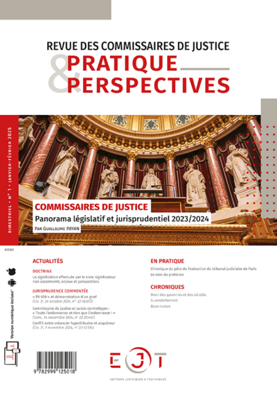 Revue RCJPP n°1-2025
